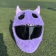 thumbnail image 4 of Cartoon Plush Animal Motorcycle Full Helmet Cover Funny Protection Fabric, 4 of 8