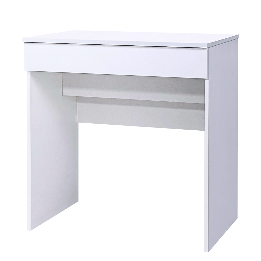 Kepooman Multifunctional Makeup Vanity Table, Bedroom Dressing Desk with Flip up Mirror and Hidden Storage Box - White Kepooman Multifunctional Makeup Vanity Table, Bedroom Dressing Desk with Flip up Mirror and Hidden Storage Box - White