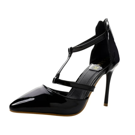 walmart high heels for cutout front strappy pointed high heels pumps black walmart high heels for cutout front strappy pointed high heels pumps black