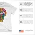 thumbnail image 4 of Tee Hunt Howling Wolf and Moon T-Shirt Dean Russo Colorful Wild Life Men's Tee, Ash Gray, 3X-Large, 4 of 5