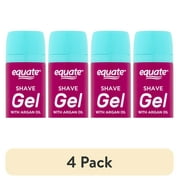 (4 pack) Equate Women's Shave Gel with Argan Oil, Coconut, 7 oz