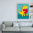 thumbnail image 3 of Trademark Fine Art 'Dino Love' Canvas Art by Michael Buxto, 3 of 3