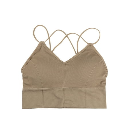 

zuwimk Women Bra Full Coverage Women s No Side Effects Underarm-Smoothing Comfort Underwire Lightly Lined T-Shirt Bra Khaki One Size