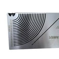 thumbnail image 2 of TeeRees 90 Degree Multifunctional Square Tube Rounded Corner Ruler Drawing tool Multi-Drawing Ruler Precision Angle And Arc Marking tool, 2 of 7