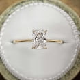 thumbnail image 4 of vylahjewellery Radiant Diamond Cut Moissanite Solitaire Engagement Ring 10K Vermeil Yellow Gold Minimalist Promise Anniversary Bridal Jewelry Gift, 4 of 8