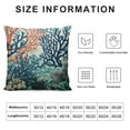thumbnail image 5 of PRATYUS  Nautical Coastal Throw Pillow Covers Beach Themed Ocean Coral Starfish Decorative Pillow Cases Outdoor Farmhouse Cushion Covers for Sofa Car Chair Living Room Home Decor White, 5 of 5