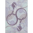 thumbnail image 2 of Addison Rugs Mayfield Premium Machine Washable Transitional Geometric Plum Rectangle Rug, 8' x 10', 2 of 6