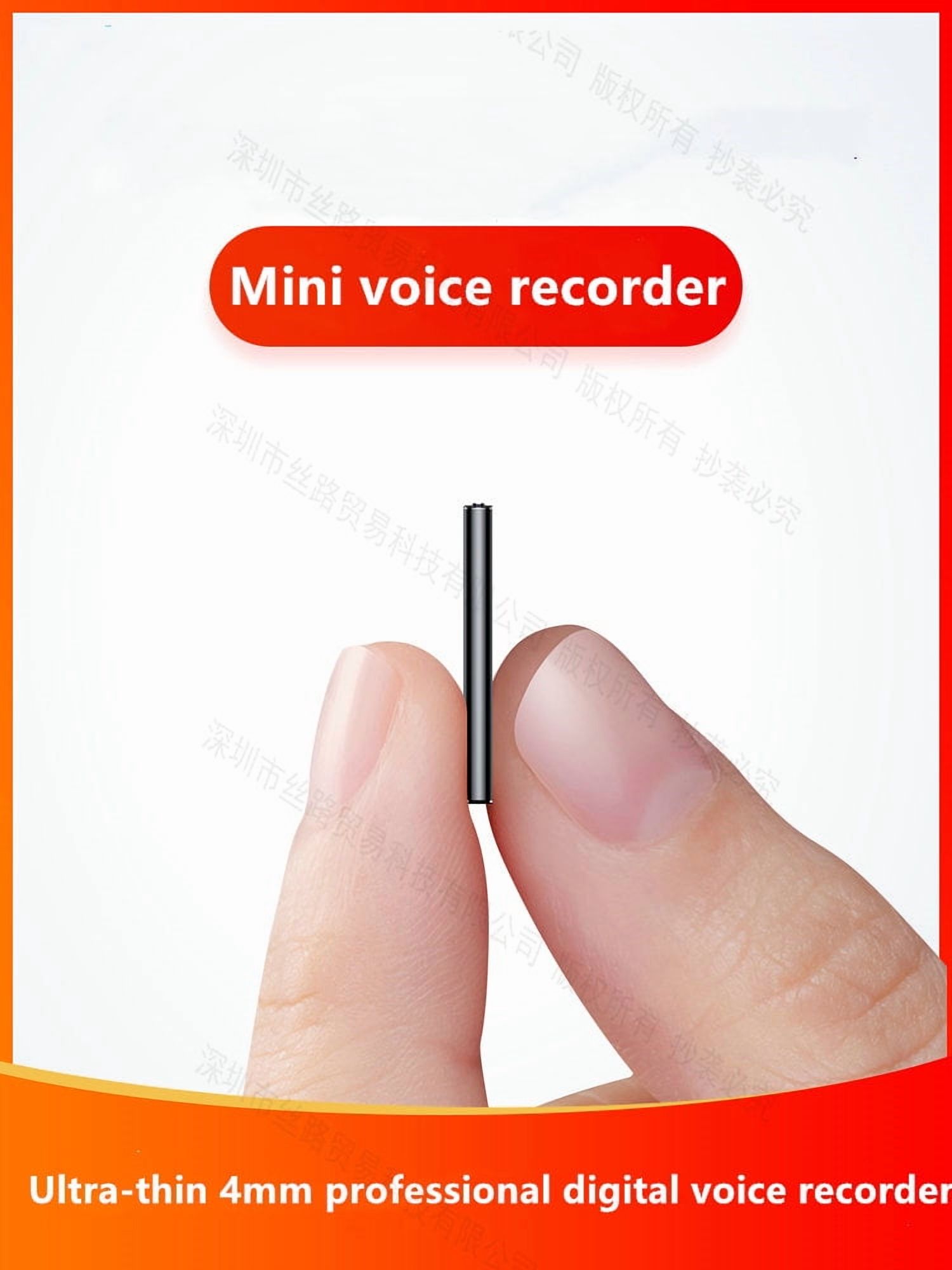 Yescool B3 Mini Professional Dictaphone Ultra-Thin HD Child Safety Encryption Digital Voice Recorder Music Player Meeting Class Lecture-8GB
