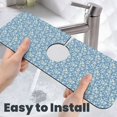 thumbnail image 6 of Sikiie Floral Retro Style Splash Guard for Sink Faucet-1 PC Super Absorbent Fast Drying Mat Sink Gadgets-Splash Guard for Kitchen, Sink Mat, 6 of 7