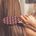 thumbnail image 3 of Red Christmas Deer Pattern Hair Brush,Girls Detangling Hair Brush,Glide Through Tangles with Ease for Wet & Dry Hair,8.8"X2.8", 3 of 7