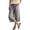 *Gray, variant on VBVC Women's Cotton Linen Drawstring Barrel Pant , Wide Leg Cropped Pants For Women , Ladies' High Waisted Summer Capris with Pockets,Beige,S-3XL