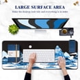 thumbnail image 6 of Mouse Pad Large (31.5X11.78 in), Non-Slip Natural Rubber Base Gaming Mouse Pad with Stitched Edge, Waterproof Extended Mouse Pad for Keyboard, Mouse and Desktop, Snow Mountain, 6 of 6