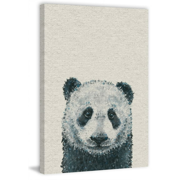 Panda Close-up Painting Print on Wrapped Canvas