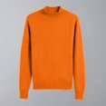 thumbnail image 6 of ibuvkizy Sweaters for Women Spring Women's Sweater Cardigan V-neck Long Sleeve Plus Oversize Women's Cardigan Knitted Outer Orange,XL, 6 of 7