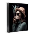 thumbnail image 3 of Stupell Industries Glam Chic Girl with Pineapple Black Framed Giclee Art, 16 x 20, by Ziwei Li, 3 of 8