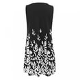thumbnail image 3 of Jophufed Summer Spring Dresses for Women 2022 Cute Cold Shoulder Boho Tshirt Dresses A Line Shift Floral Printed Tunic Dress,Sleeveless Beach Short Mini Sundress, 3 of 5