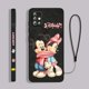 thumbnail image 3 of Mickey Minnie Pink For Samsung Galaxy A73 A53 A33 A52 A32 A22 A71 A51 A21S A03S A50 4G 5G Liquid Left Rope Phone Case, 3 of 5