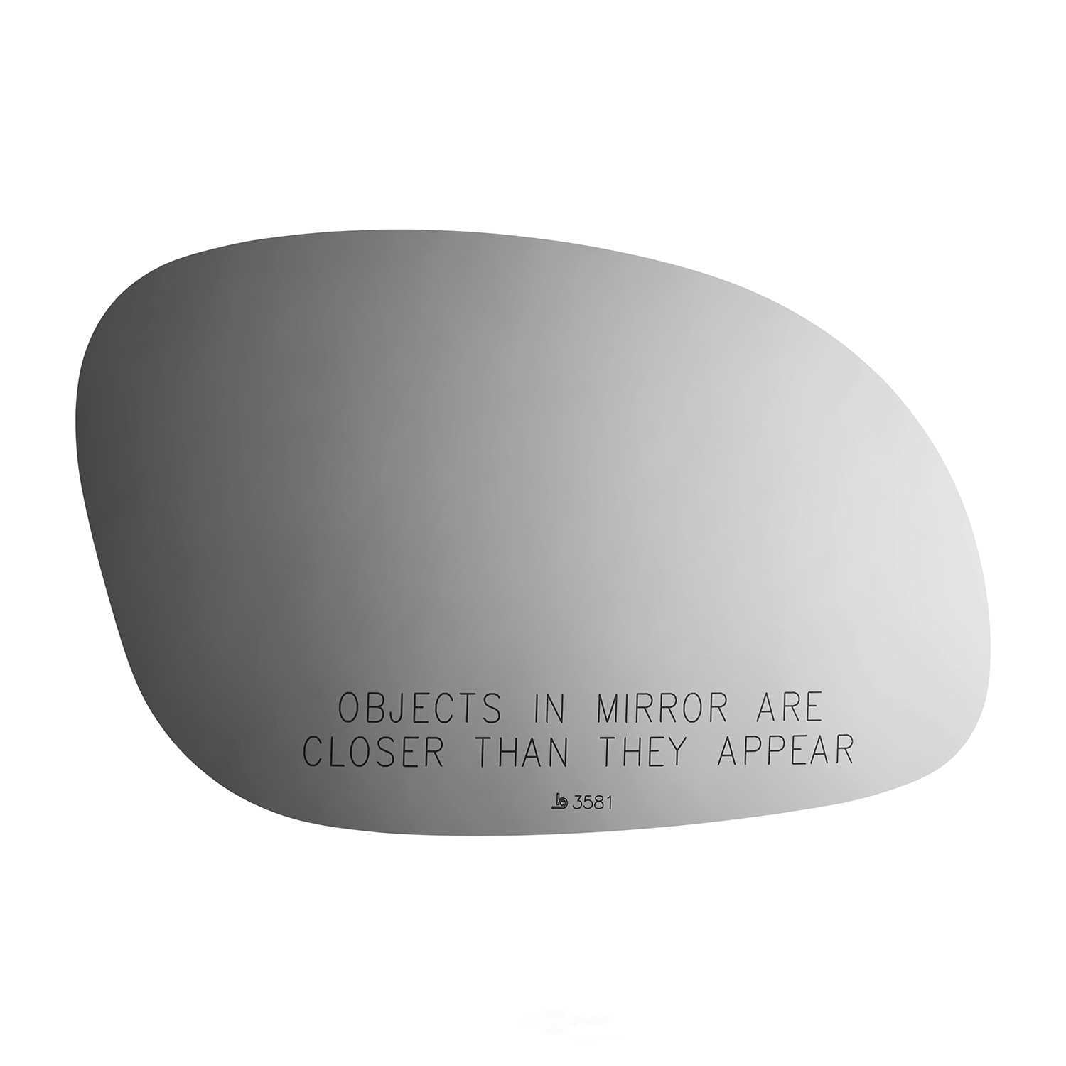 Burco Side View Mirror Replacement Glass - Clear Glass - 3581