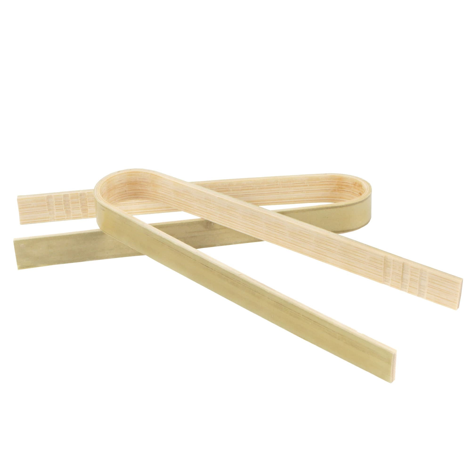 ZERIRA 2 Pieces 7 Inch Bamboo Toaster Tongs for Toast Pickles Tea Cooking Kitchen Tongs 