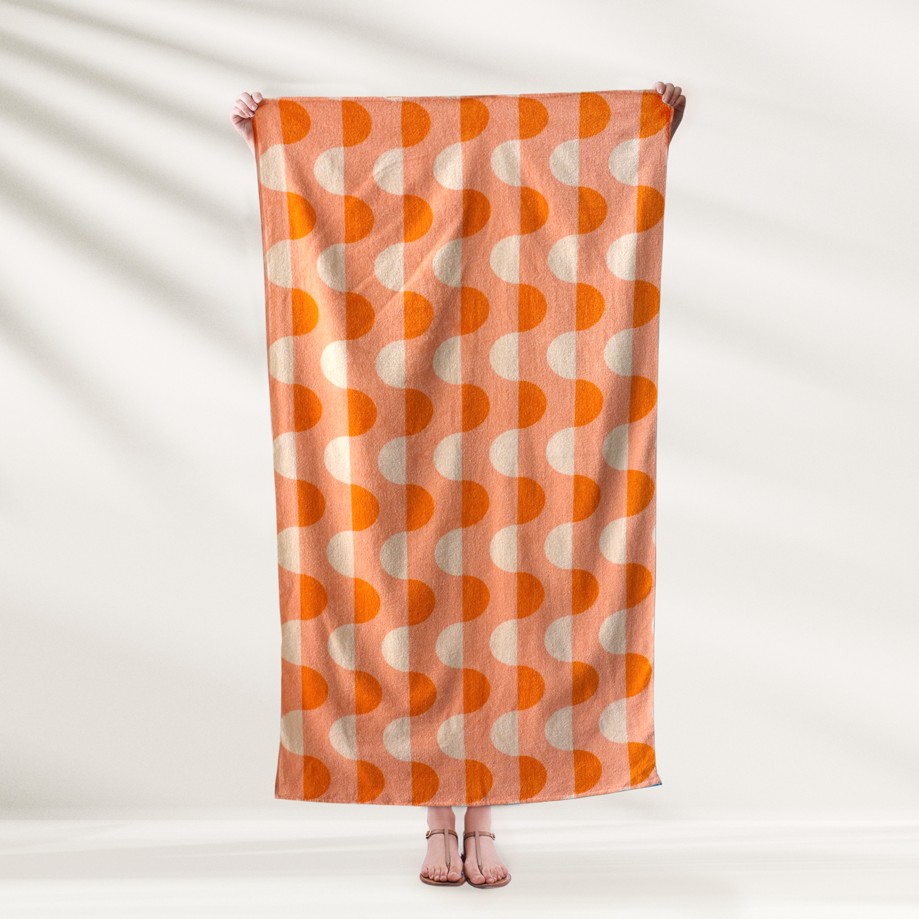 Kids Towel, with Orange Trim