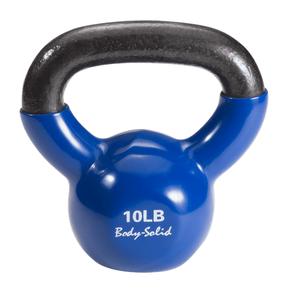 Body Solid Tools - KBV10 10 lb. Vinyl Dipped Kettlebell