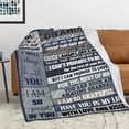 thumbnail image 2 of Grandson Gifts from Grandma Grandpa, Grandson Graduation Gifts Blanket 60’’x50’’, Birthday Gifts for Grandson, Best Grandson Ever Throw Blanket, Grandson Gift Ideas for Christmas Valentines Day, 2 of 6