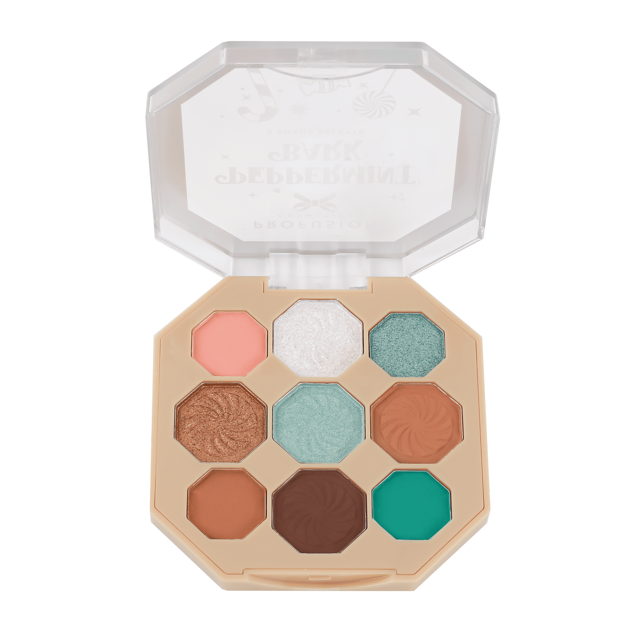 Profusion Cosmetics Sweet Holiday 9 Shade Eyeshadow Palettes - Peppermint Bark