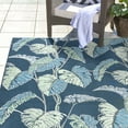 thumbnail image 6 of Reyn Spooner Kona Coast Fresco Kukui Tropical Floral Navy Polyester/Polypropylene Flatweave Indoor/ Outdoor Area Rug, 9x13, 6 of 11