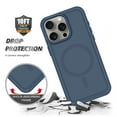 thumbnail image 2 of Magnetic Case for iPhone 13 Phone Case, [Compatibilty with MagSafe] Heavy Duty Drop Protection, Anti-Fall Shockproof Dust Proof Tough Protective Phone Cover for iPhone 13,Inkblue, 2 of 6
