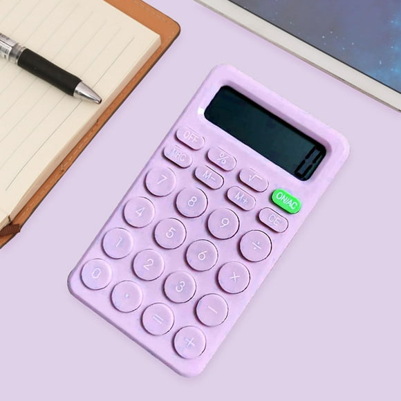 Calculadora básica, Calculadora estándar, Mini pantalla LCD portátil de 8 dígitos, Calculadora de escritorio pequeña Calculadora de escritorio para Hugo Calculadora