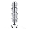 thumbnail image 2 of Wire Brochure Display Rack, Charcoal, 2 of 4