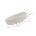 USHOBE 3Pcs Durable White Ceramic Flowerpot Stylish Plants Pot for Home ...