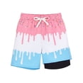 thumbnail image 5 of RTKFRFLM Boys Ice Cream Print Swimsuit Long Sleeve Rash Guard and Swim Trunks with Compression Liner Bathing Suit 3-14Y, 5 of 5