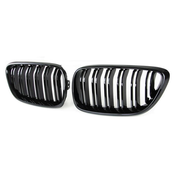 Parrilla Delantera Del Coche Negro 2 Piezas Marco De Parachoques De Coche De Plástico Minnieouse VI003924-00