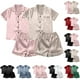 thumbnail image 4 of Conjunto de pijama de 2 piezas: tirantes de encaje y pantalones cortos - Poliéster - Talla grande - M-XXXXXL, 4 of 4