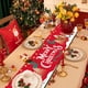 thumbnail image 5 of Christmas Table Runner Faux Linen Holiday Decor for Dining Table Party Decoration Indoor Outdoor Seasonal Festive Home Kitchen Decorations, 5 of 6