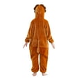 thumbnail image 6 of TFEOQRY Children Boys Girls Fleece Jumpsuit Soft Rompers Cute animal Romper Long Sleeve Hooded Jumpsuit Cute Flannel Clothes Orange-1, 6 of 9