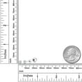 thumbnail image 3 of Gem Stone King Platinum White Moissanite Stud Earrings for Women Men (0.46 Cttw, Gemstone Birthstone, Round 4MM), 3 of 6