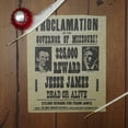 thumbnail image 2 of Wanted Jesse & Frank James Outlaws Poster Parchment Paper Western Decor Wall Art, 2 of 4