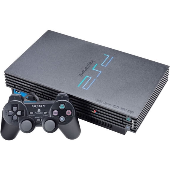 Restored Sony PlayStation 2 PS2 Video Game Console System, Black