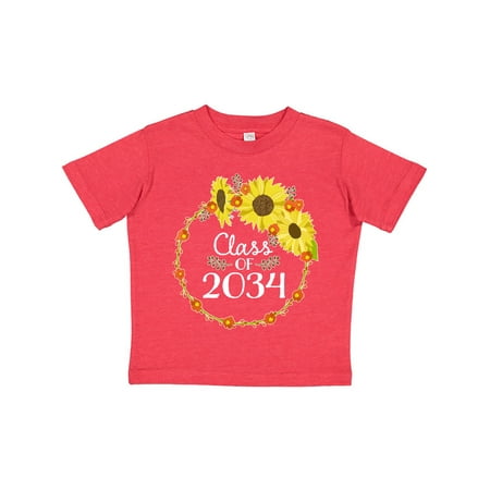 

Inktastic Class of 2034 Sunflower Wreath Gift Toddler Boy or Toddler Girl T-Shirt