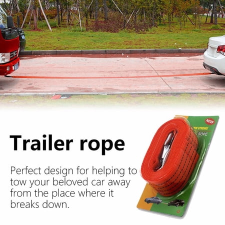 4m 3 Ton Car Tow Rope Tow Cable Car Towing Cable Snatch Strap Pull Rope Heavy Duty Road Truck Pulling Rope Walmart Canada
