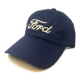 thumbnail image 3 of Navy Blue Ford 3D Script Logo Adjustable Snapback Hat, 3 of 4
