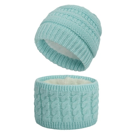 

Jiameiyue Cute Unisex Baby Infant Autumn Winter Outdoor Warm Windproof Hat Scarf Bib Set