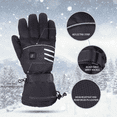 thumbnail image 4 of Sky Genius Electric Heated Gloves for Men Women Rechargeable Battery Operated Winter Motorcycle Gloves, Black, 4 of 8