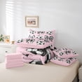 thumbnail image 6 of Erosebridal Cute Coquette Bowknot 7-Piece Twin Bedding Sets,Soccer Sport Football Games Bedding Comforter Set For Kids Girls,Reversible pink, 6 of 7