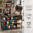 Large 3D Printer Stand, 4-Tier Heavy Duty Metal Workstation with ...