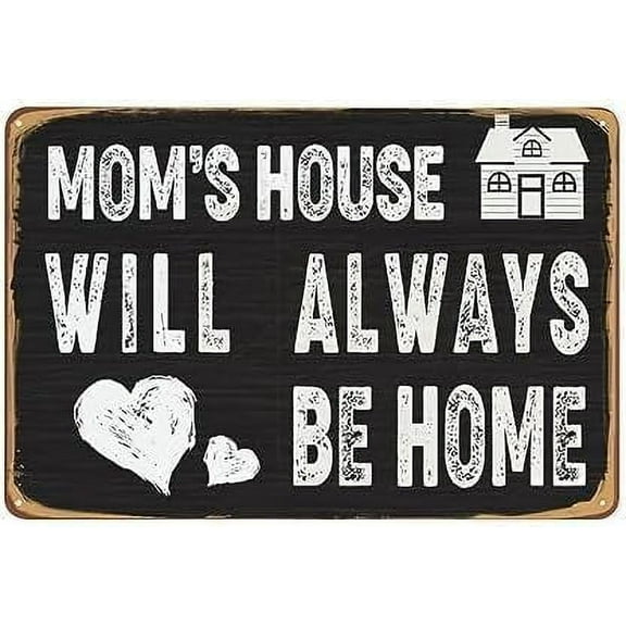 Tin Sign 8x12 Inch Mothers Day Metal Tin Sign,Mom Typographic Poster,Mother Chalk Font Wall Decor,New Mom Poster,Mom Birthday Home Decor,Family Wall Decor,Mothers Day Gift