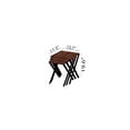 thumbnail image 6 of Kira Nesting Table 3-Pieces, Metal Legs Wood Base Nesting Table, White White + White + Contemporary + Rectangular + Wood + Hairpin, 6 of 6