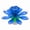 Blue, variant on gluttony Lotus Flower Musical Birthday Candle Rotating Spin Magic Cake Topper Party